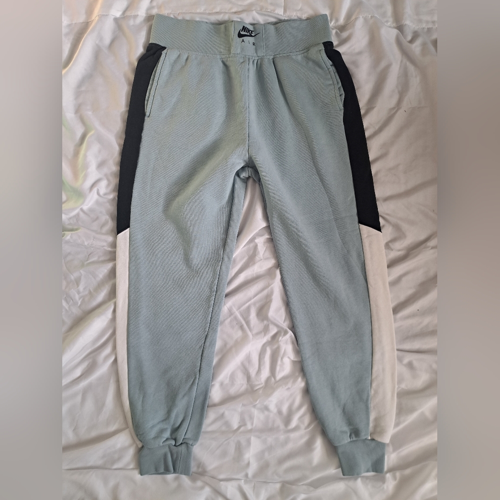 Womens Nike Joggers. Good Condition. Size Medium. Light blue, white and black.